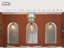 Tablet Screenshot of habibi-interiors.com